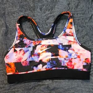 Nike Dri-FIT Sports Bra - Floral Print - Size XL
